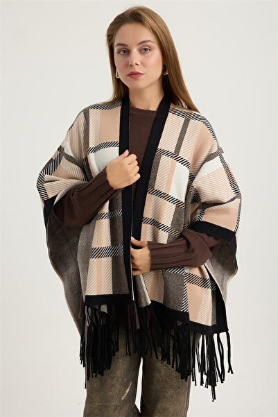 HomeStore Ekose Saçaklı Panço