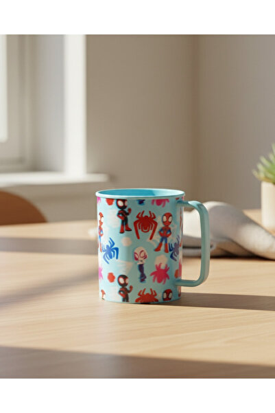 REDTAG كوب بلاستيكي أزرق بطبعة سبايدرمان