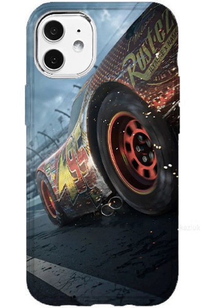 Turkuaz iPhone 11 Special Lightning Mcqueen Designed Luxury Silicone Case