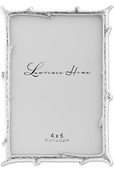 Lawrence Frames إطار صورة بتصميم فرع طبيعي معدني فضي مقاس 4×6 بوصة 712646
