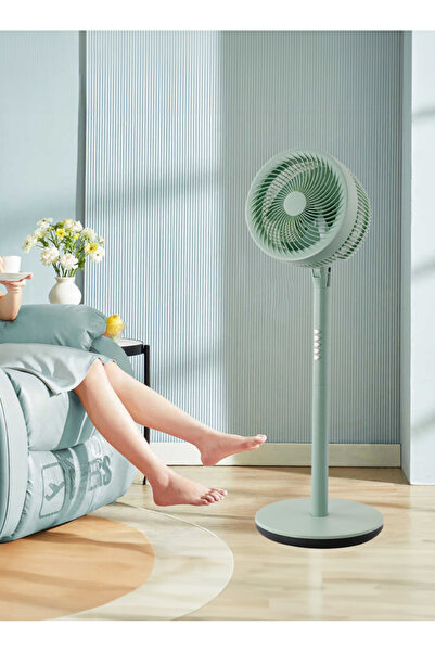 modi 16" Pedestal Fan 3-Speed Circulating Floor Fan, Oscillation, Adjustable Height Stand Fan