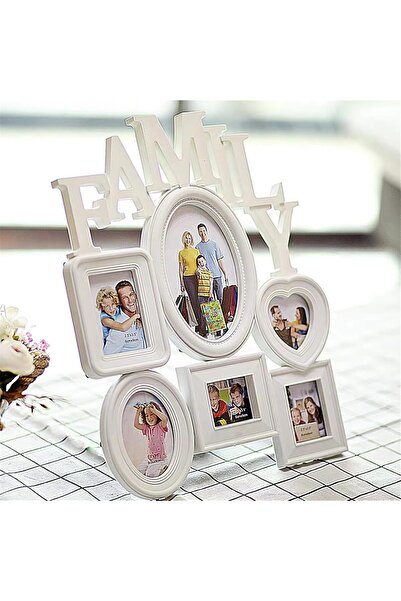TOYBY Family Photo Collage Frame - 6 Opening (White)