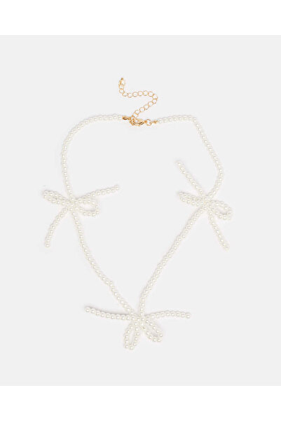 REDTAG قلادة نسائية مزينة باللؤلؤ