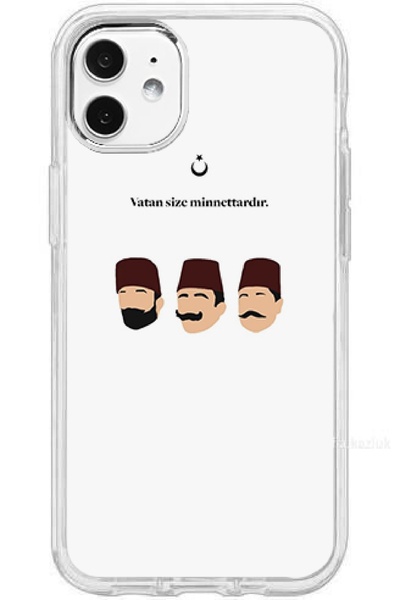 Turkuaz iPhone 11 Compatible Special Designed Luxury Silicone Case with a Special Design