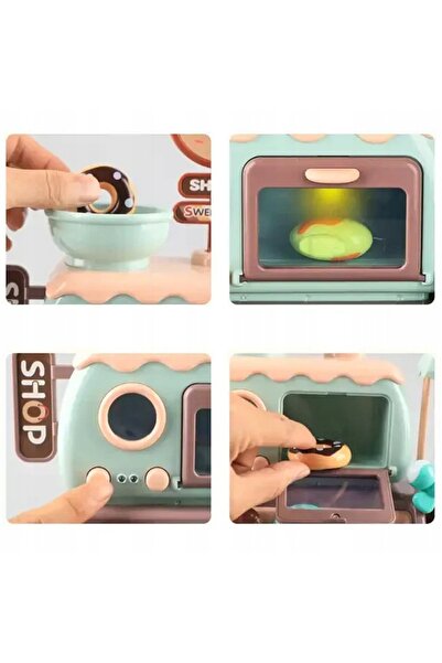 Matadi Sugar Shop Donuts Confectionery Shop Set with Oven, Lights and Accessories