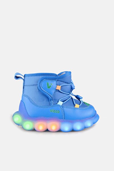 Vicco Tatu Lighted Baby Boy Cobalt Blue Boots