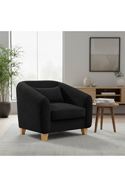 homejoyz | Boucle Arm Chair – black