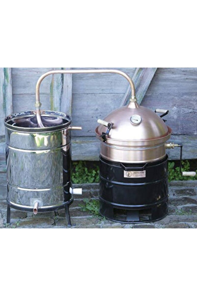 Destilatori Tuica Boiler 25 Liters with Mixer and Firebox for Gas Burner