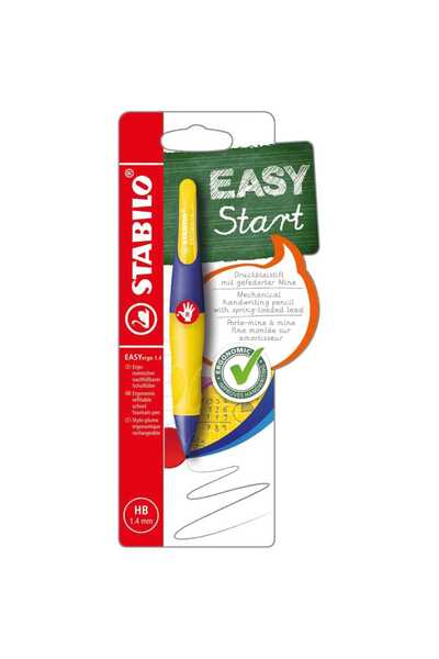 Stabilo Creion mecanic EASYergo 1.4 (pentru dreptaci) galben neon/violet