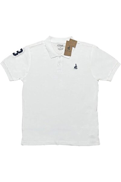 Ethic Solutions Men’s Premium Cotton Polo Shirt with Embroidered Logo – White