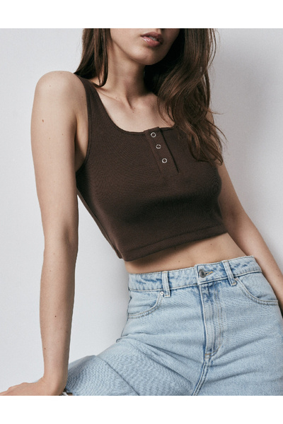 Reserved Top, Brown