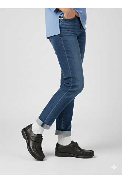 DAXİS Sportwear Company Pantofi de damă din piele naturală, cu velcro, confor...