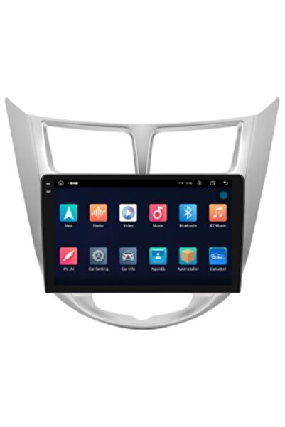 Piloton Navigation for Hyundai Accent (2011-2016) 2K, 4GB RAM, 64GB, Octa-Core