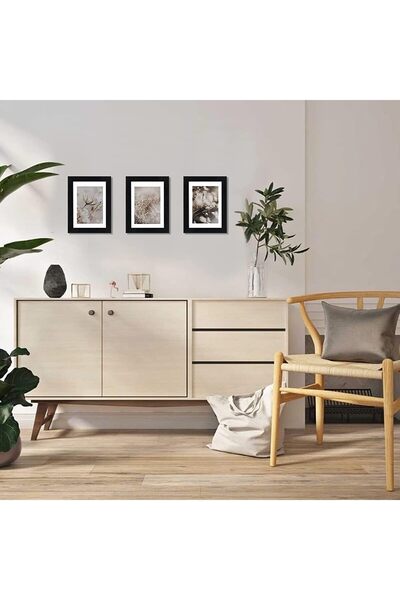 Aputue Picture Frame Set of 5, 5x7 Inch Black Gallery Wall Frames