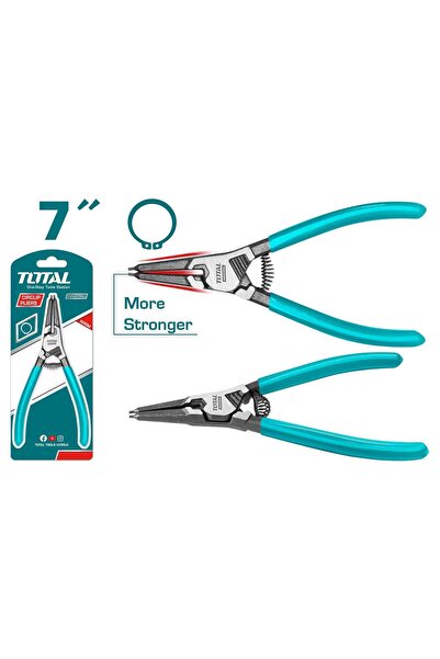 TOTAL External fuse pliers - straight head - 7/180mm INDUSTRIAL