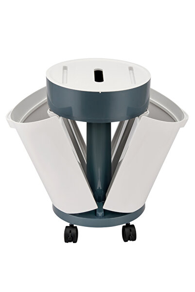 Lawazim Classified Dustbin - Dual Compartment Bin with Wheels and Tissue Holder