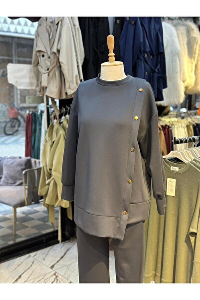 MODA AKGÜN Scuba Yandan Chatzitli Set