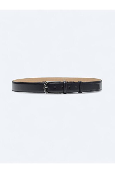 Kip Navy Blue Leather Belt