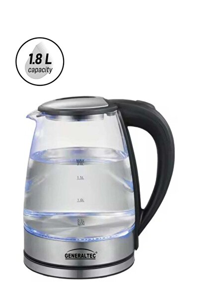 GENERALTEC 1.8L Glass Cordless Electric Kettle (Model GEK250G)