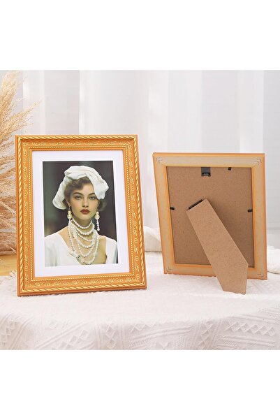 ANTOLE 8x10 Ornate Vintage Picture Frame (Golden)