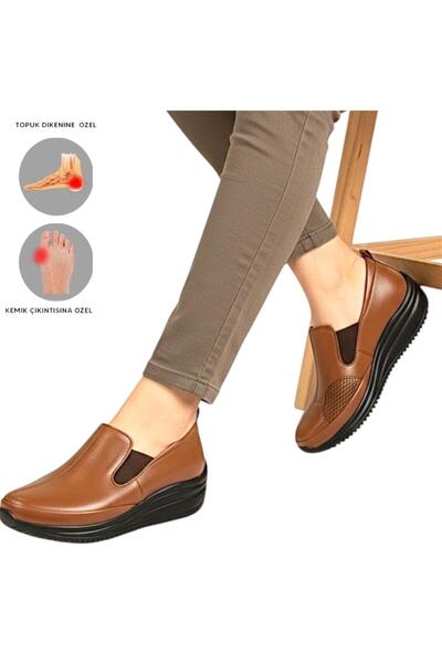 MİRATERLİK ORTOPEDİK TERLİK VE AYAKKABI Mira Orthopedic Women's Leather Shoes