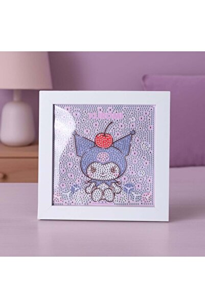 SANRIO Lisanslı Renkli Yaz Plajı Serisi Elmas Mozaik Puzzle- Kuromi