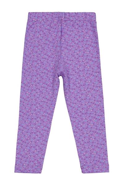 Civil Girls Crispy Flower Printed 2-5 Years Old Leggings - Lilac 2-3 Years Old