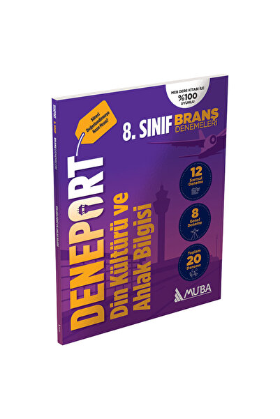 Muba Yayınları 8. Sınıf Deneport Din Kültürü Branş Denemesi