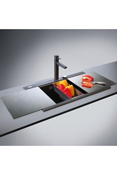 CookingAid Chiuvetă de bucătărie dublă Kinga LX8620 din granit, 860x510x235mm...