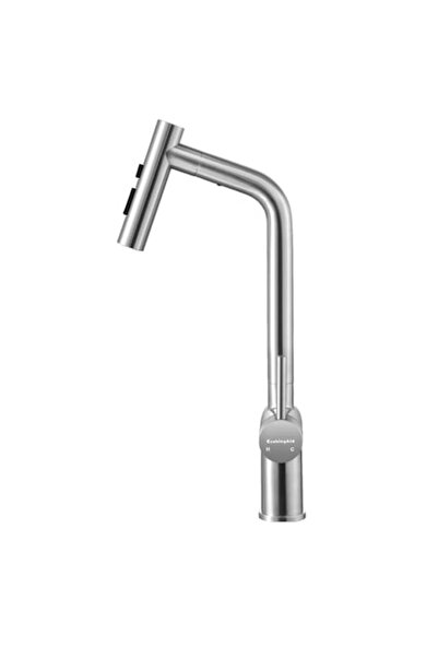 CookingAid Ferrara Steel kitchen faucet, retractable hose, brushed stainless steel, 425x210mm