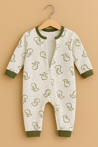 KapsülBebek 100% cotton zippered overalls