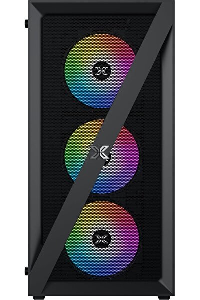 Xigmatek علبة ألعاب Blade Arctic ATX Mid Tower مزودة بإضاءة RGB وUSB 3.0 (Xigmatek، باللون الأسود)