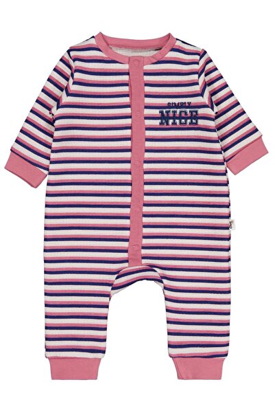Civil Baby Striped and Nice Embroidered 6-18 Months Romper - Pink 18-24 Months