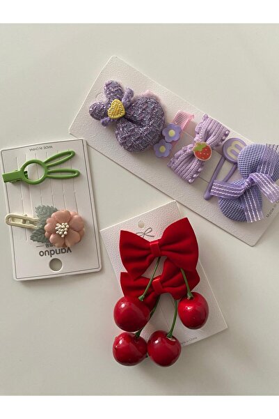 RSTM Boutique Multi-Color Multi-Buckle Set School Hairpin