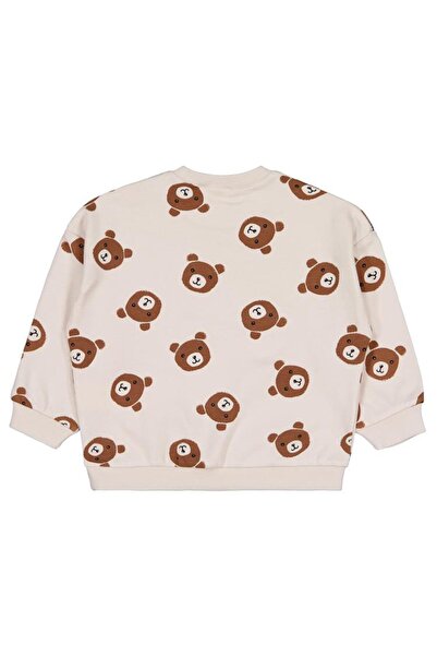 Civil Baby Bear Print 6-18 Months Sweatshirt - Beige 18-24 Months