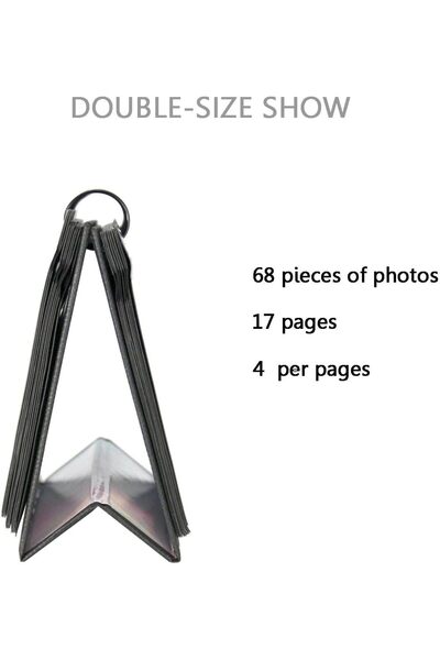 Defsedar 68 Pockets Mini Photo Album for 3-inch Instax/Polaroid Photos (Blue)