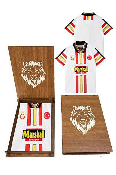 Galatasaray Original 1998 - 1999 Retro Jersey with Wooden Box Gift