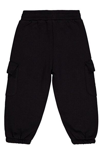 Civil Boys بنطال رياضي للأطفال من سن 2-5 سنوات - أسود للأعمار من 4-5 سنوات