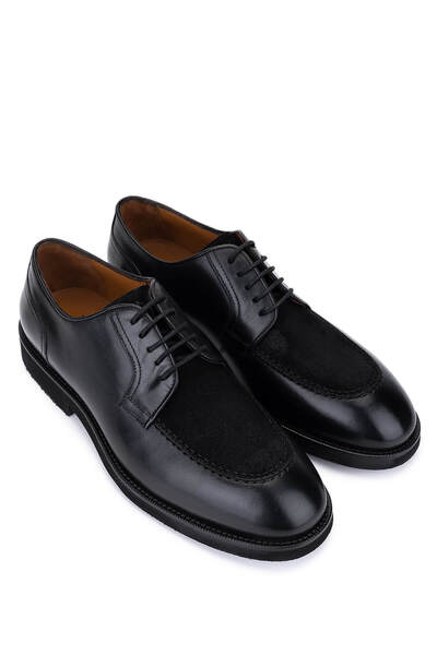 Tamer Tanca Erkek Hakiki Deri Siyah Klasik Ayakkabı