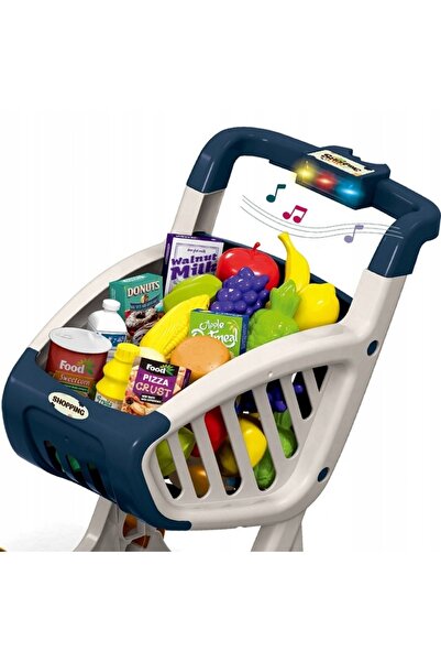 Matadi Green children's shopping cart with moving wheels, equipped with lights and 16 songs,