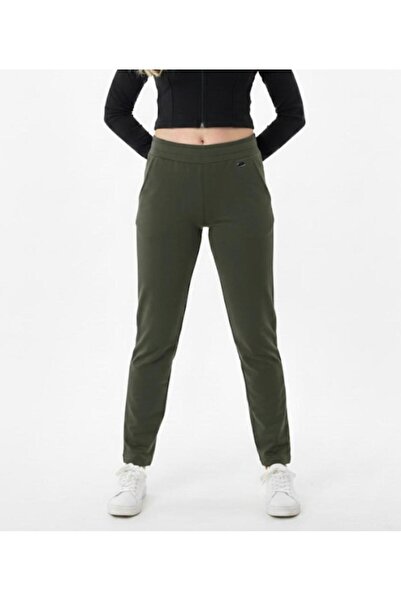 AXXEL Women's Khaki 2 Thread Sweatpants with Bottom Pockets Classic Leg-P376