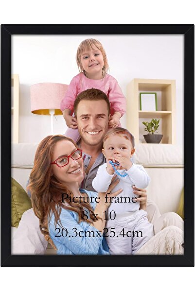 Generic Heatunk 8x10 Picture Frame - Wall Hanging Photo Frame for 5x7 or 8x10 - Black