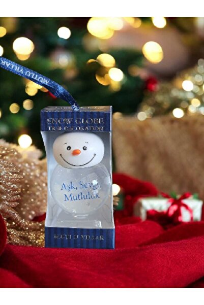 AGT Kar Küresi Yılbaşı Ağaç Süsü 6x4 cm