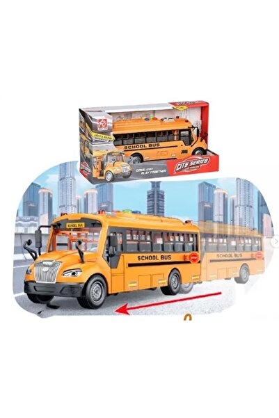 Matadi School bus with friction and open doors 29x10x9cm School Bus