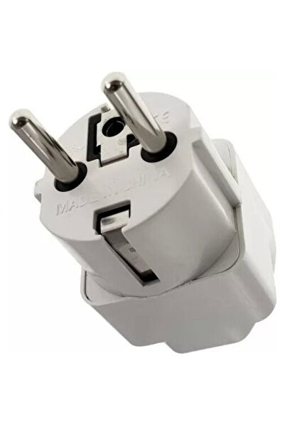 Generic UK/US plug adapter to European plug type 16A white