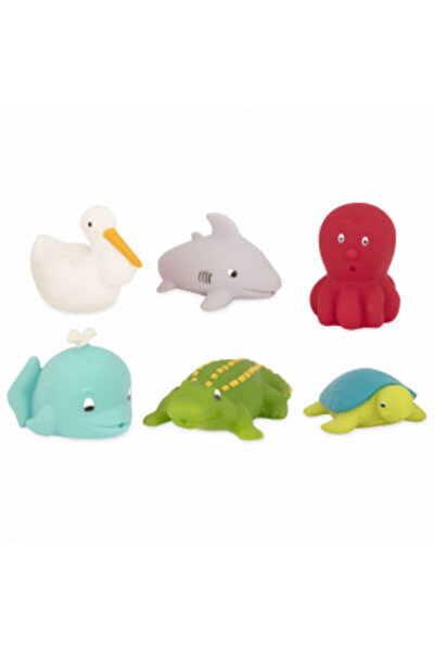 BATTAT Bath Toy Set - 6 Marine Animals