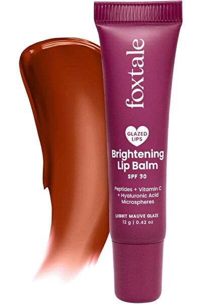 Foxtale مرطب شفاه مُشرق مع الببتيدات وفيتامين سي وحمض الهيالورونيك - لون بنفس...