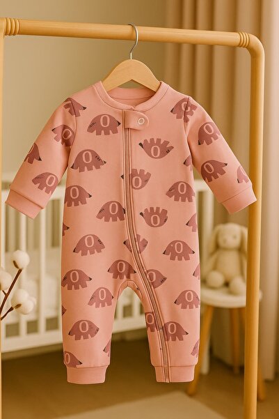 KapsülBebek 100% cotton zippered overalls