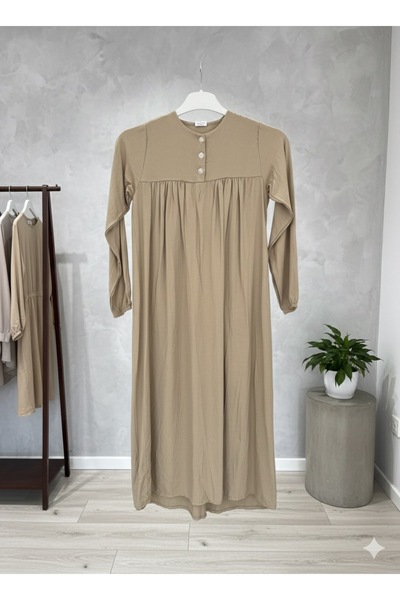 fariza tekstil Κοριτσίστικο φόρεμα από βισκόζη με ρόμπα