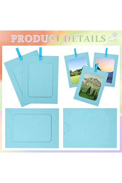 Defsedar إطارات صور ورقية، إطارات صور ملونة من الورق المقوى مقاس 4×6 بوصة، 10 قطع